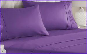 Purple sheets bedding