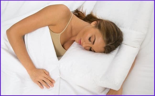 Better Sleep Fiber Fill Pillow with Patented Arm-Tunnel Design