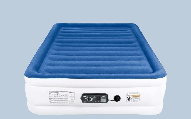 Sound Asleep Dream Series Air Mattress with Comfort Coil Technology and Internal High Capacity Pump