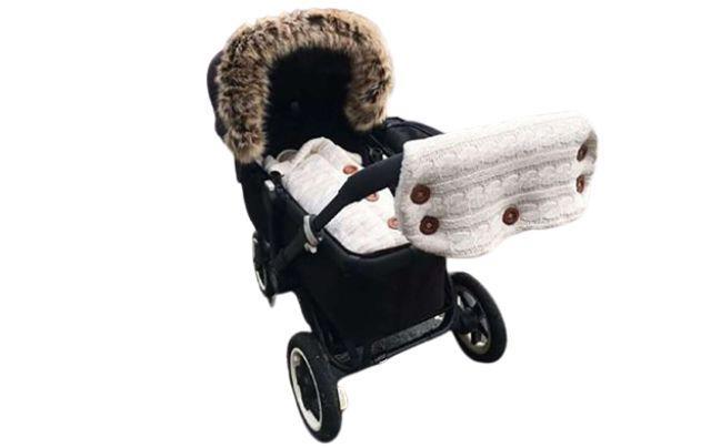 Newborn Baby Kid Knit Swaddle Stroller