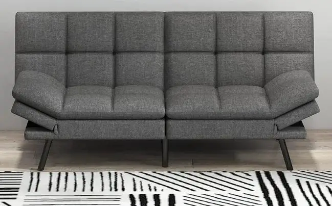 Futon Sofa Bed—Foldable Convertible Loveseat