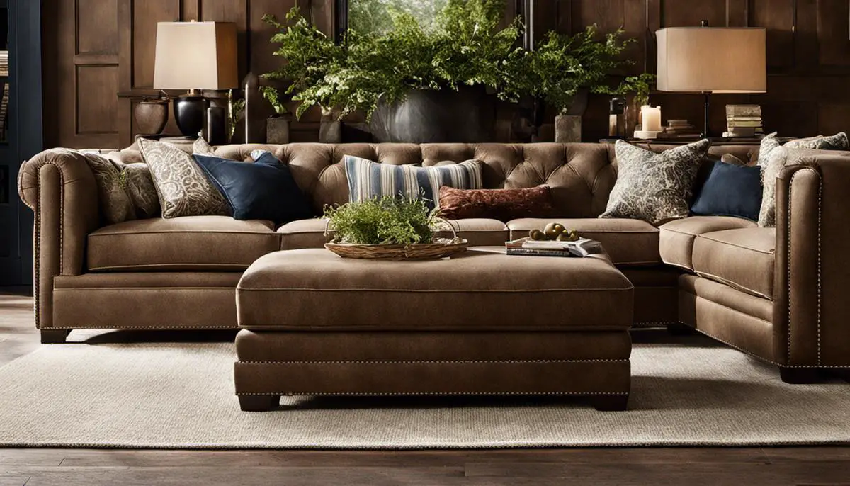 Image of the Arhaus Coburn sofa range, showcasing its comfort and customization options.
