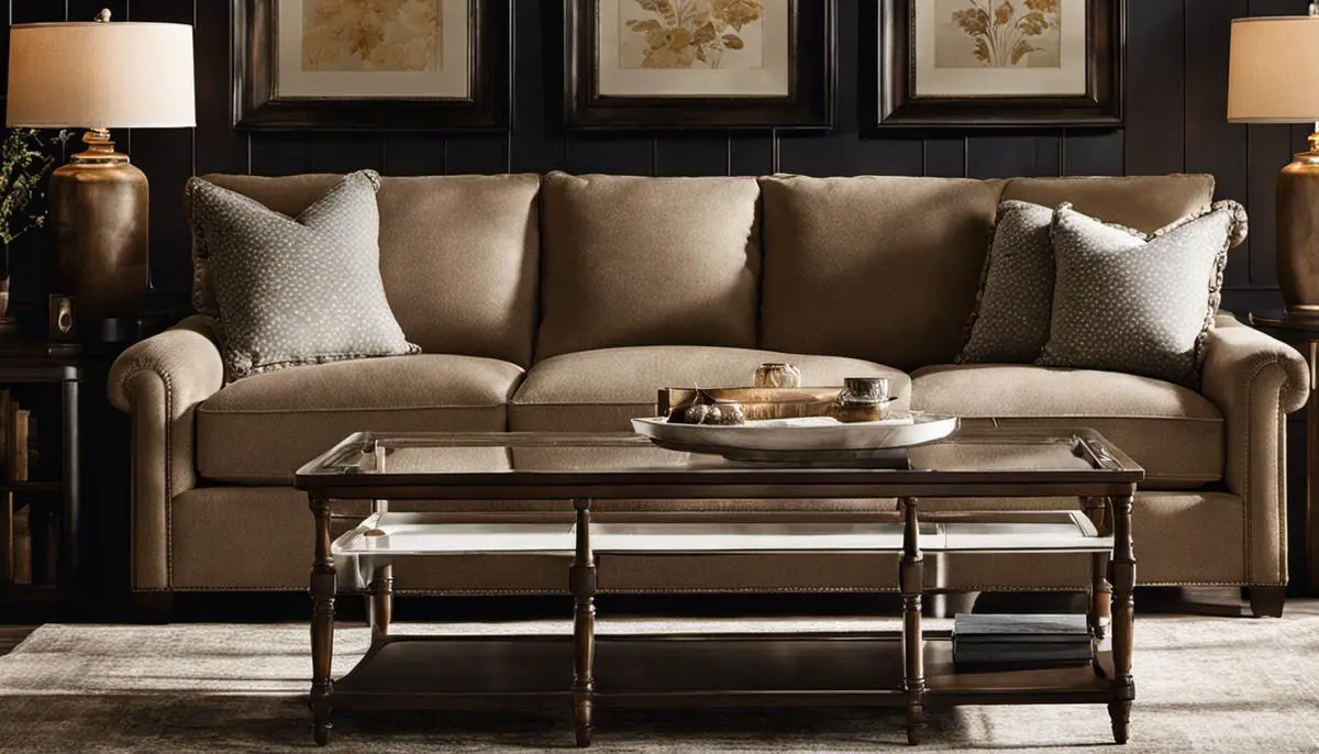 Image of the Arhaus Coburn Sofa, showcasing its elegant design and comfortable appeal