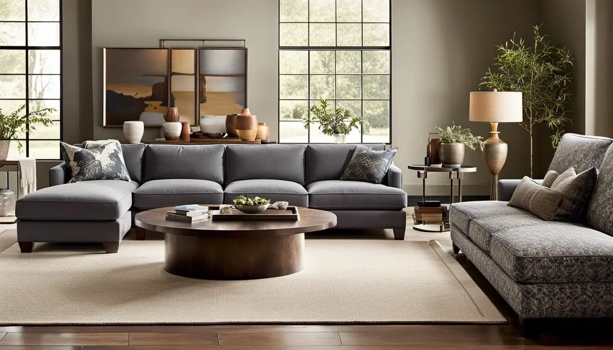 Image of the Arhaus Coburn Sofa, showcasing its spaciousness and modern design.