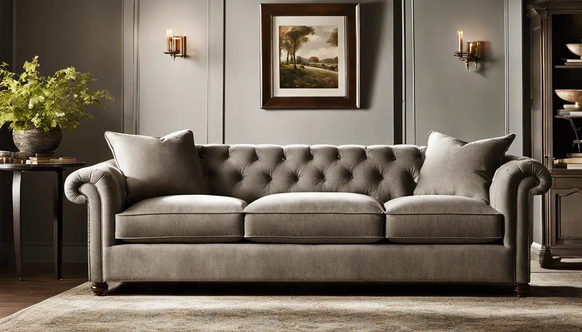 An image of the elegant Arhaus Coburn Sofa, showcasing its timeless design and customizable upholstery.